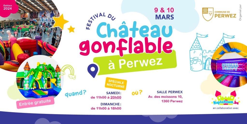 Festival du Château Gonflable 2024 à Perwez (Centre Perwex)